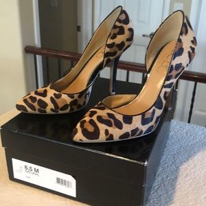Worn once, BCBG leopard hair heel. 6.5